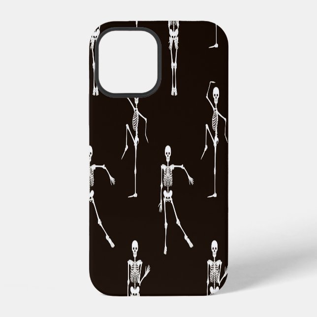 Funda Para iPhone Esqueletos bailarines: fondo continuo peculiar (Reverso )