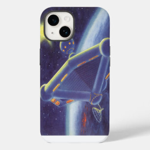 Funda Para iPhone 14 Estación Espacial en Órbita de Ciencia Ficción Vin