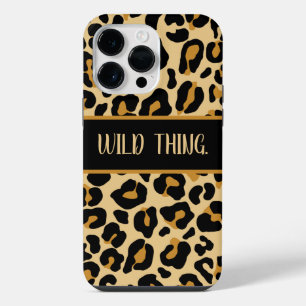 Funda Para iPhone 14 Pro Max Estampado clásico moderno de leopardo personalizad