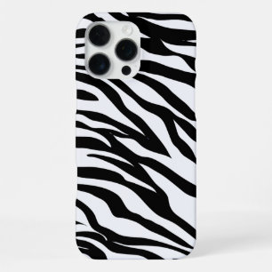 Funda Para iPhone 16 Pro Max Estampado de animal cebra Safari Blanco y Negro