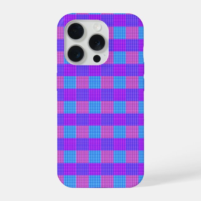 Funda Para iPhone Estampado de Cuadros Escoceses de Chicle, (Reverso )