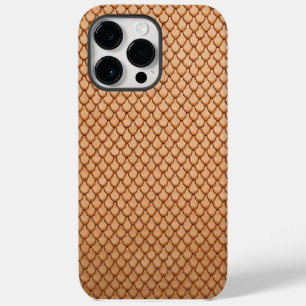 Funda Para iPhone 14 Pro Max Estampado de cuero falso de sirena