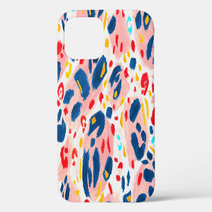 Funda Para iPhone 12 Estampado de leopardo: acuarela pintada a mano.