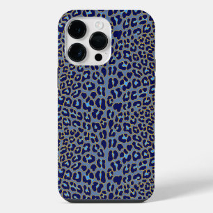 Funda Para iPhone 14 Pro Max Estampado de leopardo azul