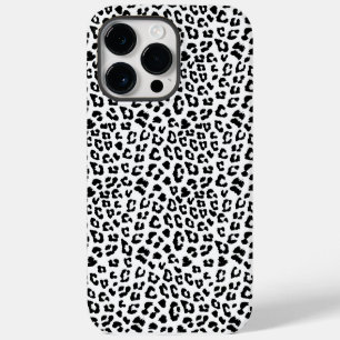 Funda Para iPhone 14 Pro Max Estampado de leopardo blanco y negro