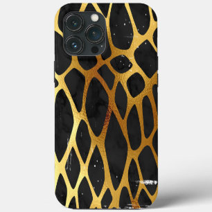 Funda Para iPhone 13 Pro Max Estampado de leopardo dorado