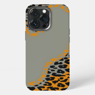 Funda Para iPhone 13 Pro Estampado de leopardo negro y amarillo