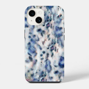 Funda Para iPhone 14 Estampado de piel con patrón de animal de leopardo