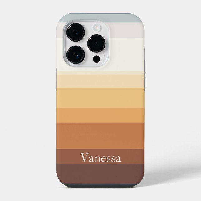Funda Para iPhone Estampado de rayas moderno (Reverso )