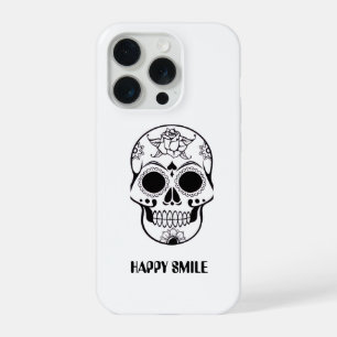 Este diseño de cráneo con sonrisa feliz 