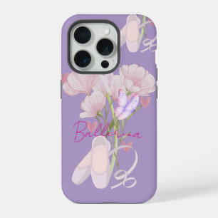 Estética de Bailarina Floral Vintage Púrpura
