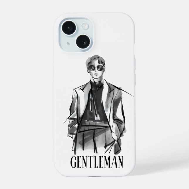 Funda para iPhone estética de caballero (Reverso )