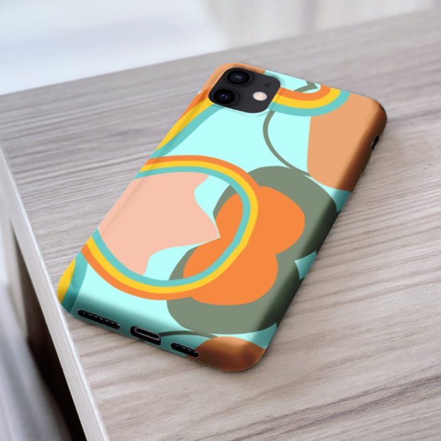 Funda Para iPhone Estética de patrones abstractos retro de los años  (Subido por el creador)