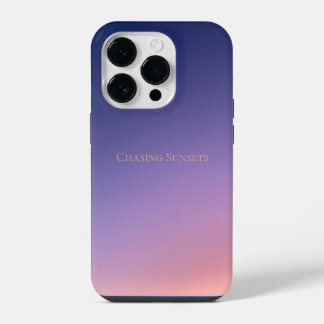 Funda Para iPhone 14 Pro Estética de Persiguiendo Atardeceres Gradiente Ros