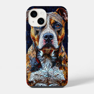 Funda Para iPhone 14 Estética del Pitbull Americano Animal Leal Amante 