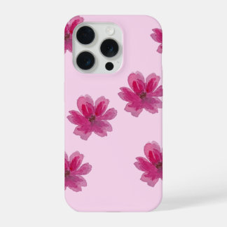 Estética floral pastel adorable para iPhone 15 Pro