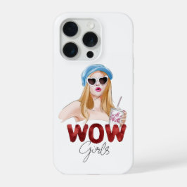 Funda para iPhone estética para chicas WOW | Funda
