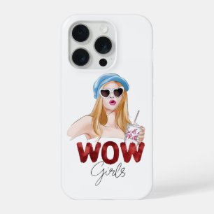 Funda para iPhone estética para chicas WOW Funda