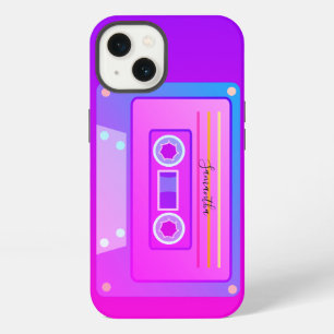 Estética Vaporwave Púrpura Cinta Mixta Rosa Calien