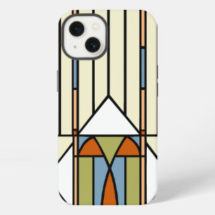 Estilo Art Deco con apariencia de vidrio emplomado