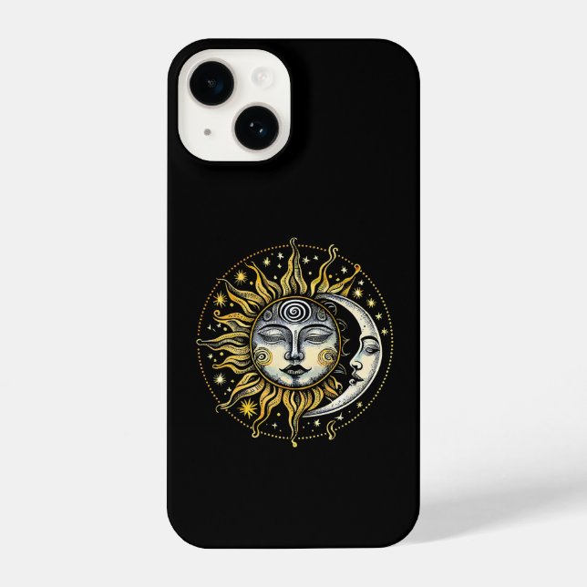 Funda Para iPhone Estilo clásico Astrología de la Divinización Sun&M (Reverso )