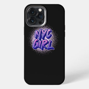 Funda Para iPhone 13 Pro Max Estilo de graffiti Chica de NYC