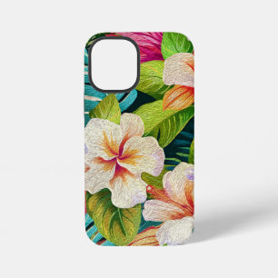 Funda Para iPhone 12 Mini Estilo de pintura al óleo floral tropical
