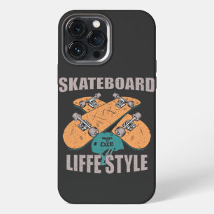 Funda Para iPhone 13 Pro Max Estilo de vida de monopatín retro