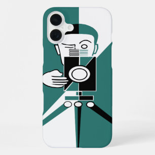 Funda Para iPhone 16 Plus Estilo Deco fotógrafo y cámara
