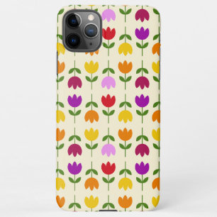 Funda Para iPhone 11Pro Max Estilo escandinavo colorido en el patrón de flor d