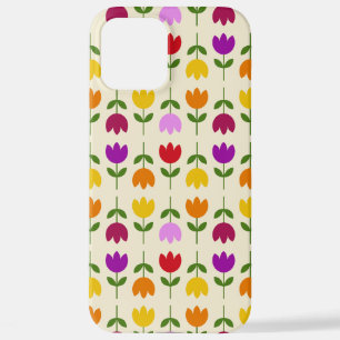 Funda Para iPhone 12 Pro Max Estilo escandinavo colorido en el patrón de flor d