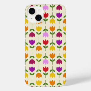 Funda Para iPhone 14 Plus Estilo escandinavo colorido en el patrón de flor d
