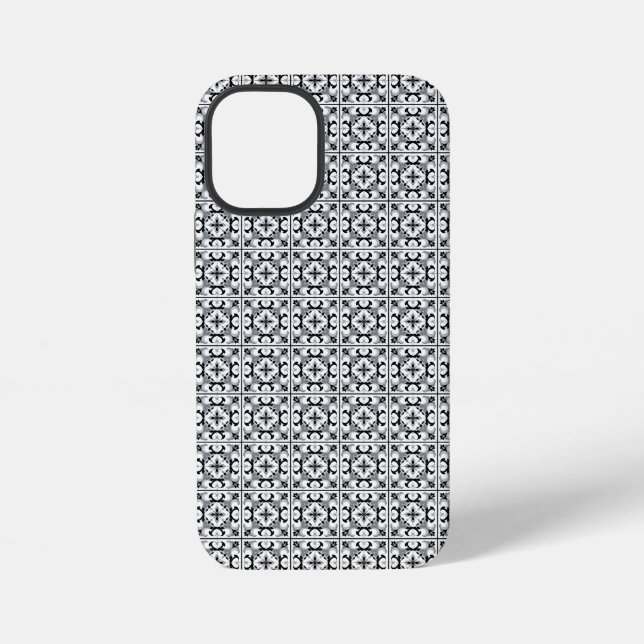 Funda Para iPhone Estilo español blanco y negro (Reverso )