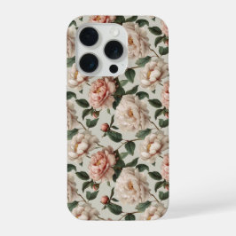 Estilo floral blanco de peonía sonrosada femenina