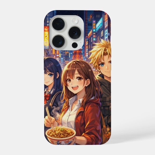 Funda para iPhone Estilo Manga Japonés Neon – Dise (Reverso )