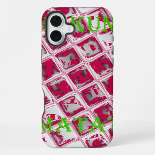 Funda Para iPhone 16 Plus Estilo Rojo Hakuna Matata