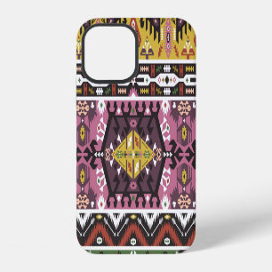 Funda Para iPhone 12 Estilo tribal colorido, patrón sin costuras.