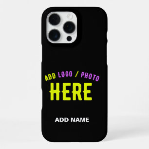 FUNDA PARA iPhone 16 PRO MAX ESTILOSO MODERNO PERSONALIZABLE NEGRO VERIFICADO D