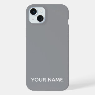 ESTILOSO MODERNO PERSONALIZADO NOMBRE COLOR GRIS