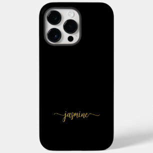 Funda Para iPhone 14 Pro Max Estiloso Nombre Femenino Minimalista Script Negro