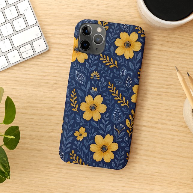 Funda Para iPhone Estiloso patrón de arte floral étnico-mediterráneo (Subido por el creador)