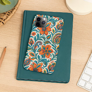 Funda Para iPhone 11Pro Max Estiloso patrón de arte floral Paisley de colores 
