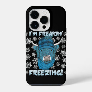 Funda Para iPhone 14 Pro Estoy congelado por la pulpa de vaca de Highland
