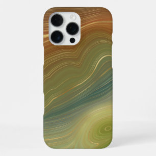 Funda Para iPhone 16 Pro Max Estratos Retro Terrosos Ágata de tono neutro vin