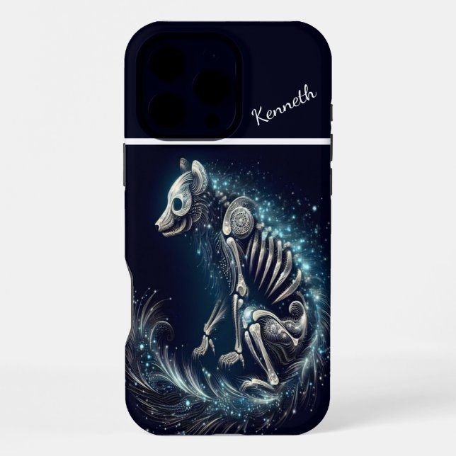 Funda Para iPhone Estrella Canina Skeleton (Reverso )