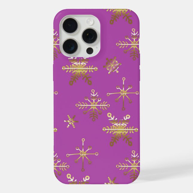 Funda Para iPhone Estrella Navidad Rosa  (Reverso )