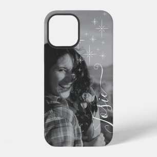 Funda Para iPhone 12 Estrellas de control de caligrafía de plantilla de