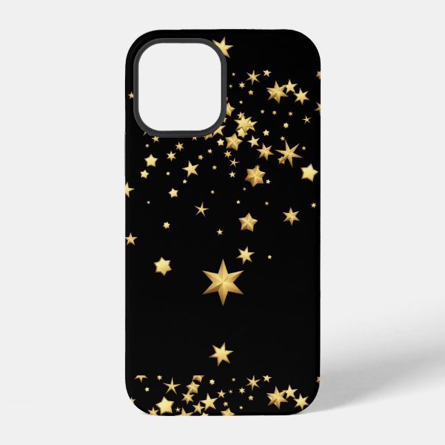 Funda Para iPhone Estrellas Doradas (Reverso )