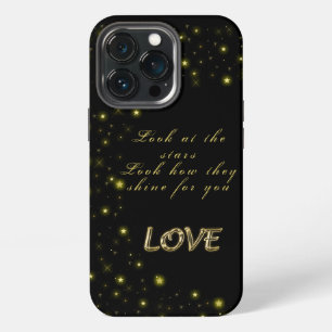 Funda Para iPhone 13 Pro Estrellas doradas y con destellos personalizadas s