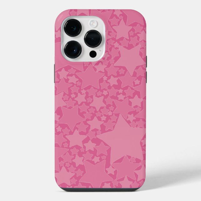 Funda Para iPhone Estrellas, Estrellas, Estrellas - Rosa (Reverso )